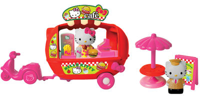 ZABAWKI Hello Kitty auto kawiarnia 2x figurka