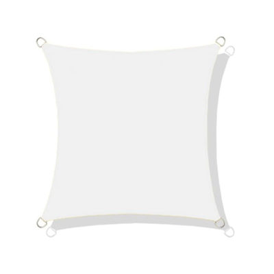 Żagiel przeciwsłoneczny wodoodporny 3,6x3,6m kolor biały - Zdjęcie 2