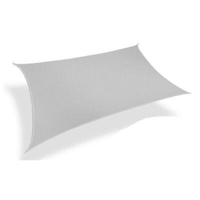 Żagiel przeciwsłoneczny wodoodporny 4x3m kolor biały - Zdjęcie 2