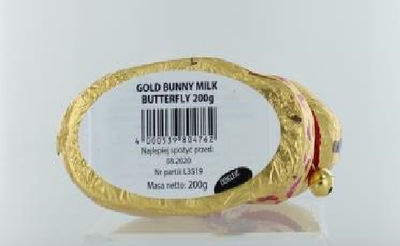 Zając Czekoladowy Lindt Lindor Gold Bunny Milk Butterfly 200g - Zdjęcie 3