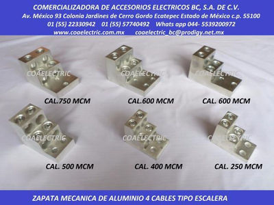 Zapatas mecanicas de aluminio 6 cables - Foto 2