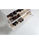 Zapatero de madera dos trampones tabac en acabado blanco lavado 80 cm(alto)110 - Foto 2