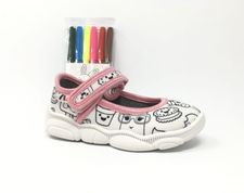 Zapatilla infantil para pintar con rotuladores
