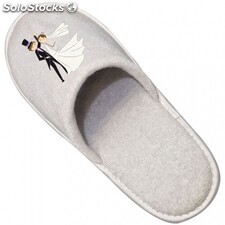 Zapatillas de algodón para bodas (impresión no inc