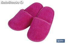 Zapatillas de Baño | Color Fucsia | Modelo Primavera | 100 % Algodón | Gramaje