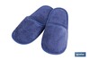 Zapatillas de Baño | Modelo Marín | Color Azul Marino | 100 % Algodón | Gramaje