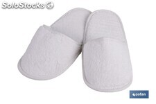 Zapatillas de Baño | Modelo Paloma | Color Blanco | 100 % algodón | Gramaje 1000