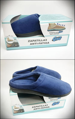 Zapatillas Gel Antifatiga Azul marino Talla XXL