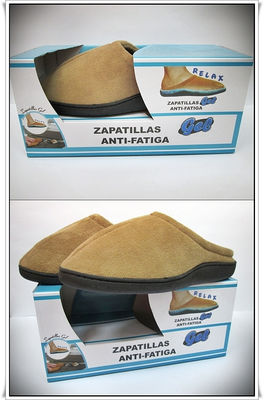 Zapatillas Gel Antifatiga marron Talla XXL