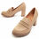 Zapato Comodo Para Mujer Color Beige Talla 35 - 1