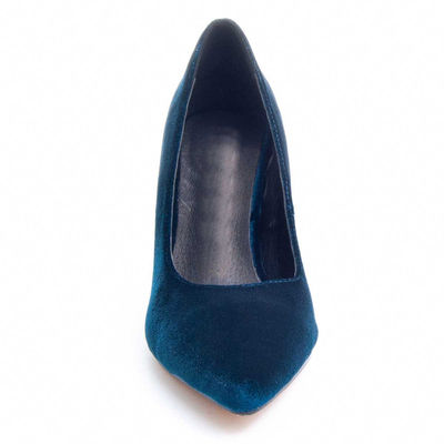 Zapato De Tacon Para Mujer Color Azul Talla 38 - Foto 4