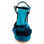 Zapato De Tacon Para Mujer Color Azul Talla 40 - Foto 4