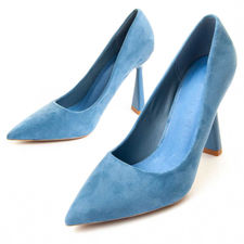 Zapato De Tacón Para Mujer Color Azul Talla 41