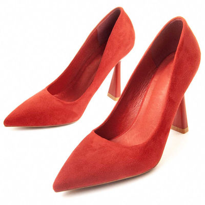 Zapato De Tacón Para Mujer Color Rojo Talla 41