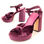 Zapato De Tacon Para Mujer Color Rosa Talla 35 - 1