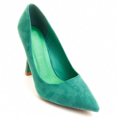 Zapato De Tacón Para Mujer Color Verde Talla 37 - Foto 3