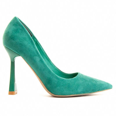 Zapato De Tacón Para Mujer Color Verde Talla 37 - Foto 2