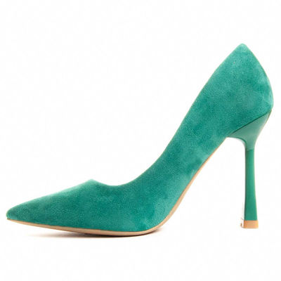 Zapato De Tacón Para Mujer Color Verde Talla 37 - Foto 5