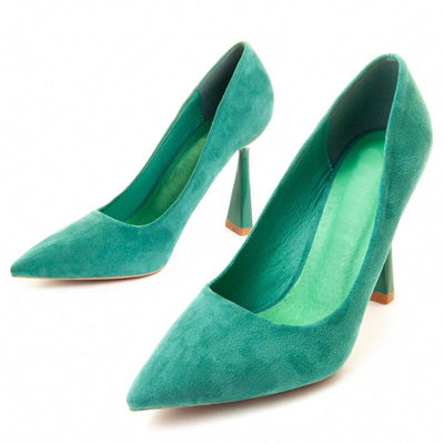 Zapato De Tacón Para Mujer Color Verde Talla 38