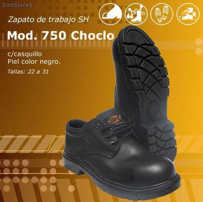 zapato de trabajo Mod 750 Choclo tipo borceguí