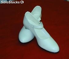 Zapato flamenca blanco s/ 15 t. 18-30