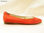 zapato plano de satén naranja - Foto 2