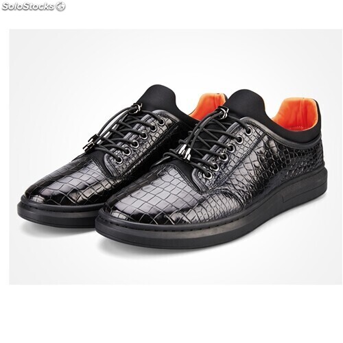 Zapatos de cuero de cocodrilo ropa Formal de negocios