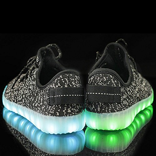 Zapatos de yeezy luz brillante 8 colores zapatillas