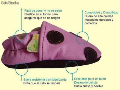 Zapatos en Cuero Natural para Bebés marca Gaia Bebé - Foto 2