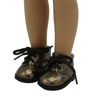 Zapatos piel botín charol muñecas colección Sintra, Simona Folk Artesanía o