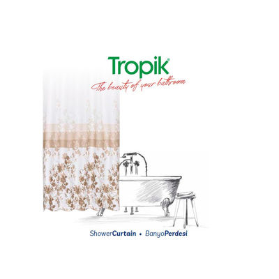 Zasłony prysznicowe TROPIK Poppy 110x200 (2 szt.) - Zdjęcie 2