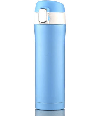 Botella de agua de acero inoxidable de 20 onzas que mantiene el frío y el  calor, botella de agua aislada sin BPA con tapa de bloqueo, color blanco