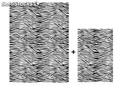 Zebrato coppia di aciugamani in microfibra