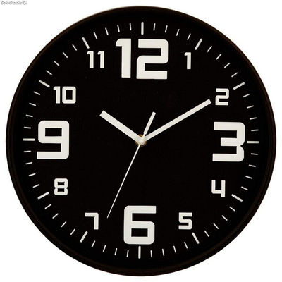 Zegar Ścienny 5five Czarny polipropylen ( 30 cm)