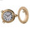Zegar Ścienny DKD Home Decor Szkło Złoty Vintage Mosiądz (23 x 7 x 23 cm) - 2