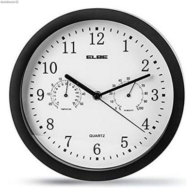 Zegar Ścienny elbe rp-1005-n Biały/Czarny