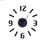 Zegar Ścienny Naklejka ABS 35 cm - 2