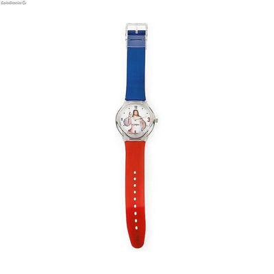 Zegarek Unisex Amen GESÙ Rosso Blu ( 39 mm)