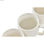 Zestaw 6 filiżanek z talerzykami DKD Home Decor Naturalny Porcelana Biały 90 ml - 3