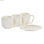 Zestaw 6 filiżanek z talerzykami DKD Home Decor Naturalny Porcelana Biały 90 ml - 4