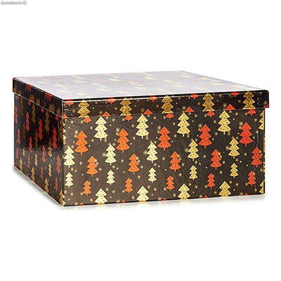 zestaw dekoracyjnych pudełek Choinka Boże Narodzenie Czerwony Czarny Złoty Karto