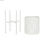 Zestaw doniczek DKD Home Decor Metal Biały Shabby Chic (31 x 31 x 58 cm) - 3