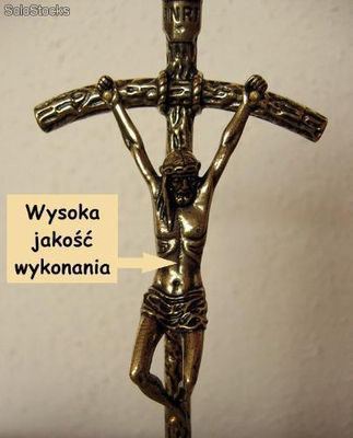 Zestaw kolędowy Sotący krzyż i dwa świeczniki | Polski produkt - Zdjęcie 3
