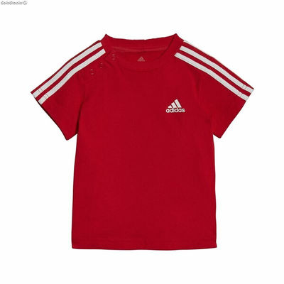 Zestaw Sportowy dla Dziecka Adidas Three Stripes Czerwony
