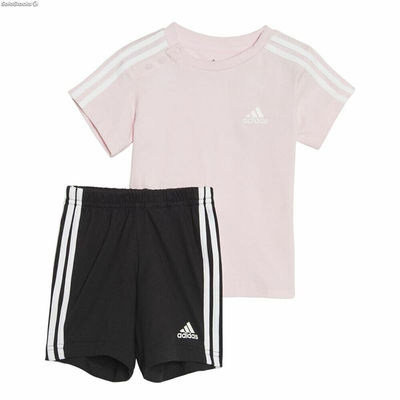 Zestaw Sportowy dla Dziecka Adidas Three Stripes Różowy