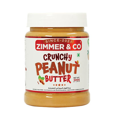 Zimmer &amp;amp; Co Crunchy Peanut Butter 6.6 KG | Combo of 12 Jars 500G. - Foto 2