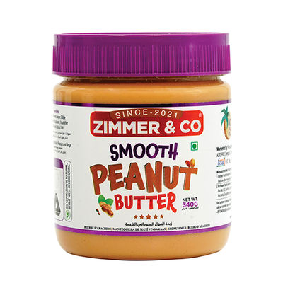 Zimmer &amp;amp; Co Smooth Peanut Butter 4.5 KG | Combo of 12 Jars 340G. - Foto 2