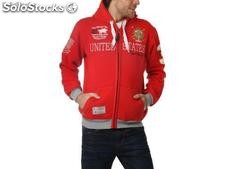 Zip sweater geographical norway Männer - foris_men_red - Größe : s