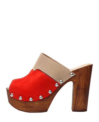 zoccoli donna v 1969 rosso (33663)